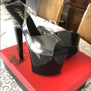 Pleaser USA Taboo 708 Clear/Black